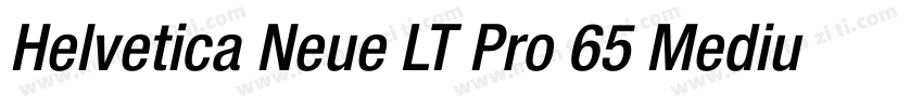 Helvetica Neue LT Pro 65 Medium字体转换